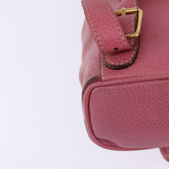 GUCCI Bamboo Backpack Suede Pink Gold 003 2034 0030 Auth BA6202