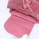 GUCCI Bamboo Backpack Suede Pink Gold 003 2034 0030 Auth BA6202-16