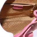 GUCCI Bamboo Backpack Suede Pink Gold 003 2034 0030 Auth BA6202-18