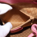 GUCCI Bamboo Backpack Suede Pink Gold 003 2034 0030 Auth BA6202-21