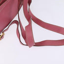 GUCCI Bamboo Backpack Suede Pink Gold 003 2034 0030 Auth BA6202-9