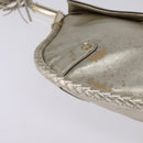 GUCCI Interlocking Shoulder Bag Leather Champagne Gold 167732 Auth BA6203-8