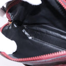 CELINE Macadam Canvas Shoulder Bag Bordeaux Gold Auth BA6206-18