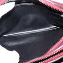 CELINE Macadam Canvas Shoulder Bag Bordeaux Gold Auth BA6206-19