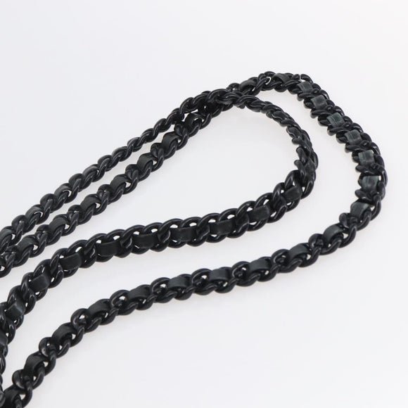 PRADA Shoulder Bag Leather Black Auth BA6207