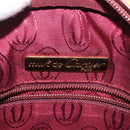 CARTIER Shoulder Bag Leather Beige Gold Auth BA6209-18