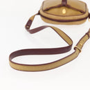 CARTIER Shoulder Bag Leather Beige Gold Auth BA6209-7