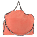 Stella MacCartney Falabella Chain Shoulder Bag Suede Orange 234387 Auth BA6211-1