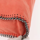 Stella MacCartney Falabella Chain Shoulder Bag Suede Orange 234387 Auth BA6211-9