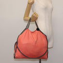 Stella MacCartney Falabella Chain Shoulder Bag Suede Orange 234387 Auth BA6211-21