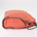 Stella MacCartney Falabella Chain Shoulder Bag Suede Orange 234387 Auth BA6211-3