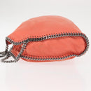Stella MacCartney Falabella Chain Shoulder Bag Suede Orange 234387 Auth BA6211-4