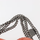 Stella MacCartney Falabella Chain Shoulder Bag Suede Orange 234387 Auth BA6211-8