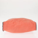 Stella MacCartney Falabella Chain Shoulder Bag Suede Orange 234387 Auth BA6211-5