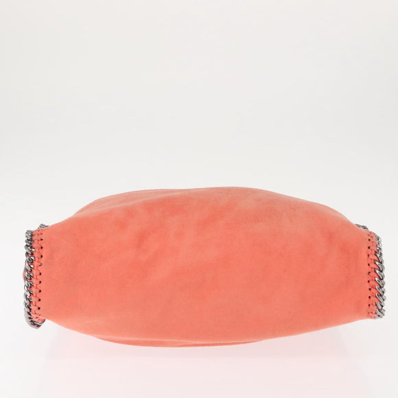 Stella MacCartney Falabella Chain Shoulder Bag Suede Orange 234387 Auth BA6211