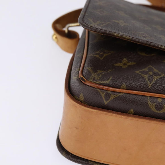 LOUIS VUITTON Monogram Cartouchiere GM Shoulder Bag M51252 LV Auth BA6215