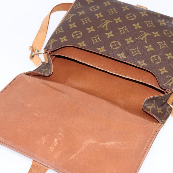 LOUIS VUITTON Monogram Cartouchiere GM Shoulder Bag M51252 LV Auth BA6215