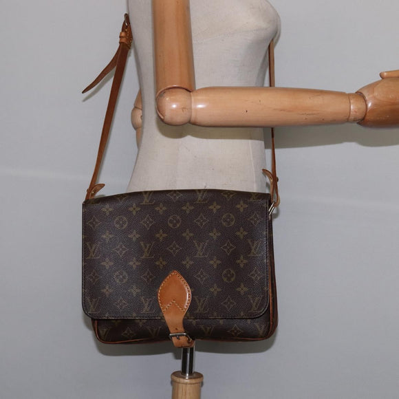 LOUIS VUITTON Monogram Cartouchiere GM Shoulder Bag M51252 LV Auth BA6215