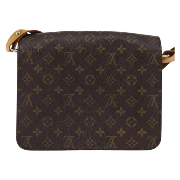 LOUIS VUITTON Monogram Cartouchiere GM Shoulder Bag M51252 LV Auth BA6215