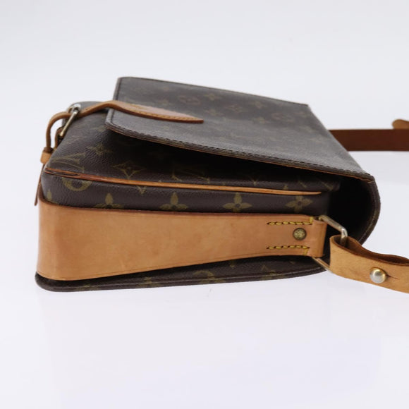 LOUIS VUITTON Monogram Cartouchiere GM Shoulder Bag M51252 LV Auth BA6215
