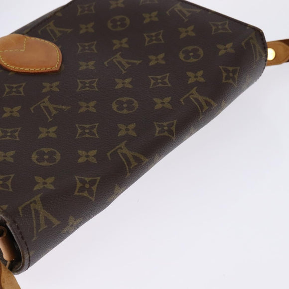 LOUIS VUITTON Monogram Cartouchiere GM Shoulder Bag M51252 LV Auth BA6215