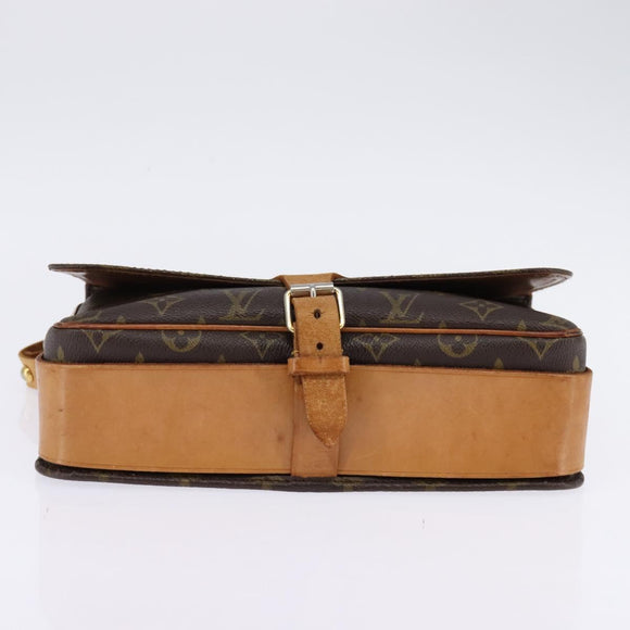 LOUIS VUITTON Monogram Cartouchiere GM Shoulder Bag M51252 LV Auth BA6215