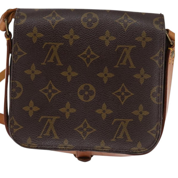LOUIS VUITTON Monogram Cartouchiere PM Shoulder Bag M51254 LV Auth BA6217