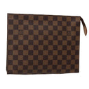 LOUIS VUITTON Damier Ebene Poche Toilette 26 Pouch N47543 LV Auth BA6219-1