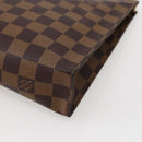 LOUIS VUITTON Damier Ebene Poche Toilette 26 Pouch N47543 LV Auth BA6219-15