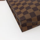 LOUIS VUITTON Damier Ebene Poche Toilette 26 Pouch N47543 LV Auth BA6219-16