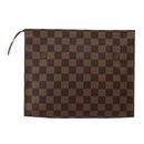LOUIS VUITTON Damier Ebene Poche Toilette 26 Pouch N47543 LV Auth BA6219-2