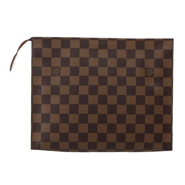 LOUIS VUITTON Damier Ebene Poche Toilette 26 Pouch N47543 LV Auth BA6219 - 0