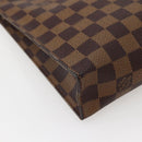 LOUIS VUITTON Damier Ebene Poche Toilette 26 Pouch N47543 LV Auth BA6219-14