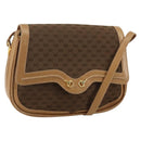 GUCCI Micro GG Canvas Shoulder Bag Brown Gold Auth BA6220-1