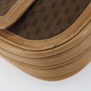 GUCCI Micro GG Canvas Shoulder Bag Brown Gold Auth BA6220-15