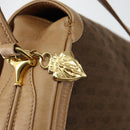 GUCCI Micro GG Canvas Shoulder Bag Brown Gold Auth BA6220-9