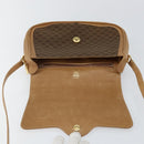 GUCCI Micro GG Canvas Shoulder Bag Brown Gold Auth BA6220-19