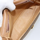 GUCCI Micro GG Canvas Shoulder Bag Brown Gold Auth BA6220-10