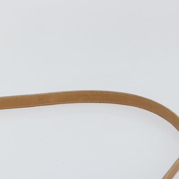 GUCCI Micro GG Canvas Shoulder Bag Brown Gold Auth BA6220