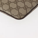 GUCCI GG Supreme Web Sherry Line Bag PVC Beige Gold Red 904 02 047 Auth BA6221-14