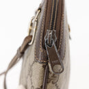 GUCCI GG Supreme Web Sherry Line Bag PVC Beige Gold Red 904 02 047 Auth BA6221-9