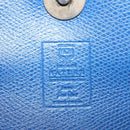 MCM Hand Bag Leather Blue Gold Auth BA6222-12