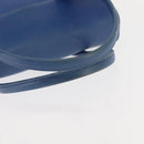 MCM Hand Bag Leather Blue Gold Auth BA6222-7