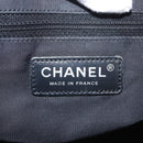 CHANEL New Travel Line Tote Bag Nylon Black Gold CC Auth BA6224-17