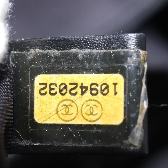 CHANEL New Travel Line Tote Bag Nylon Black Gold CC Auth BA6224