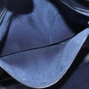 BALLY Chain Shoulder Bag Leather Navy Gold Auth BA6225-12