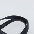 BURBERRY Hand Bag Leather Navy Silver Auth BA6227-8