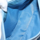 PRADA Accessory Pouch Nylon Light Blue Silver Auth BA6228-11