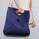 CELINE C Sulky Hand Bag Canvas Navy Auth BA6229-19