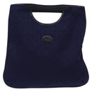 CELINE C Sulky Hand Bag Canvas Navy Auth BA6229-13